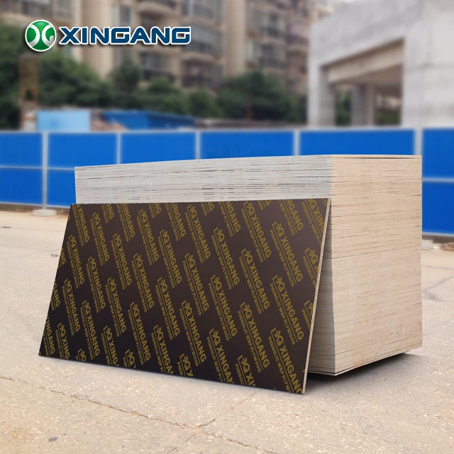 Hot Sale 3mm 6mm 9mm 12mm 15mm 18mm 22mm Poplar Core Black Film Faced Plywood