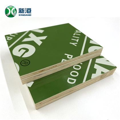 コンクリート用18MM緑色プラスチックフィルム合板